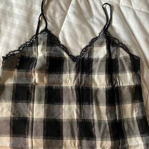 Victoria’s Secret plaid cami tank medium NEW
